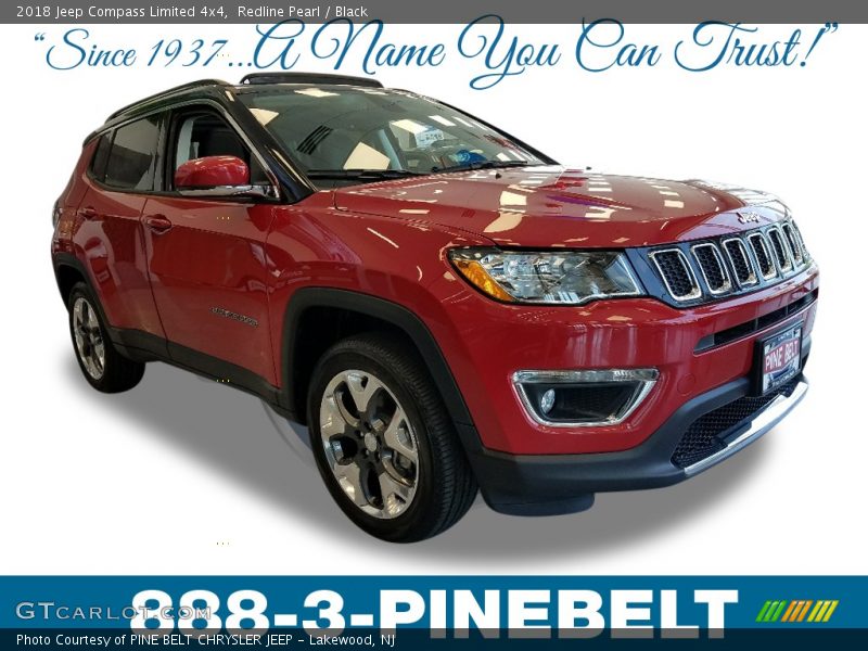 Redline Pearl / Black 2018 Jeep Compass Limited 4x4