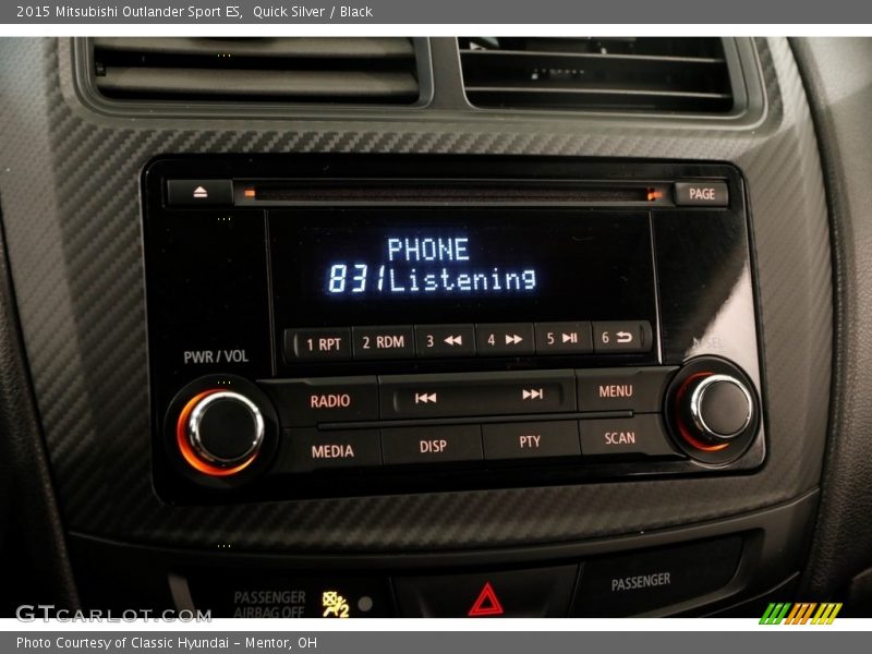 Quick Silver / Black 2015 Mitsubishi Outlander Sport ES