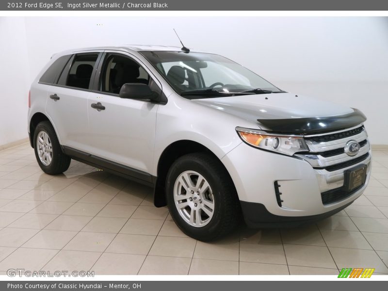 Ingot Silver Metallic / Charcoal Black 2012 Ford Edge SE