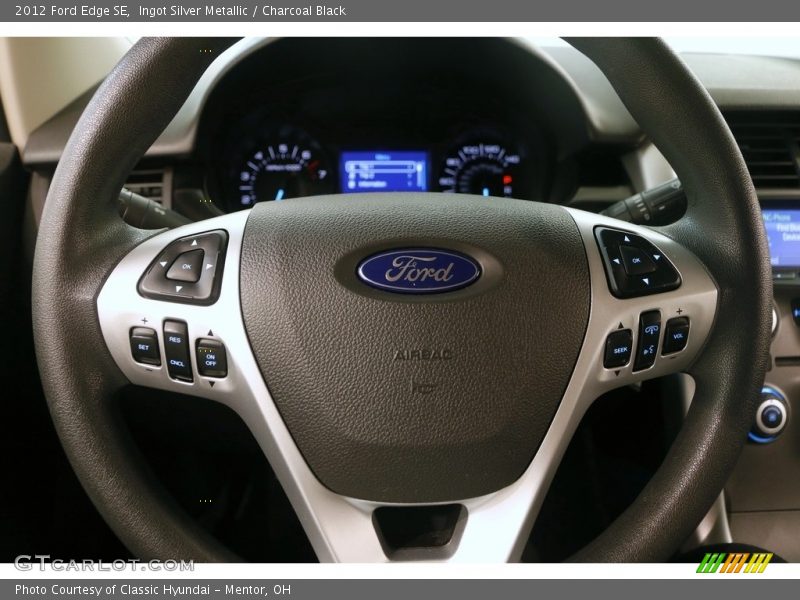 Ingot Silver Metallic / Charcoal Black 2012 Ford Edge SE