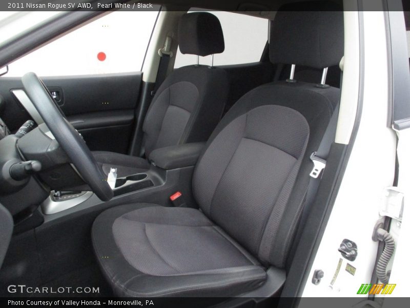 Pearl White / Black 2011 Nissan Rogue SV AWD
