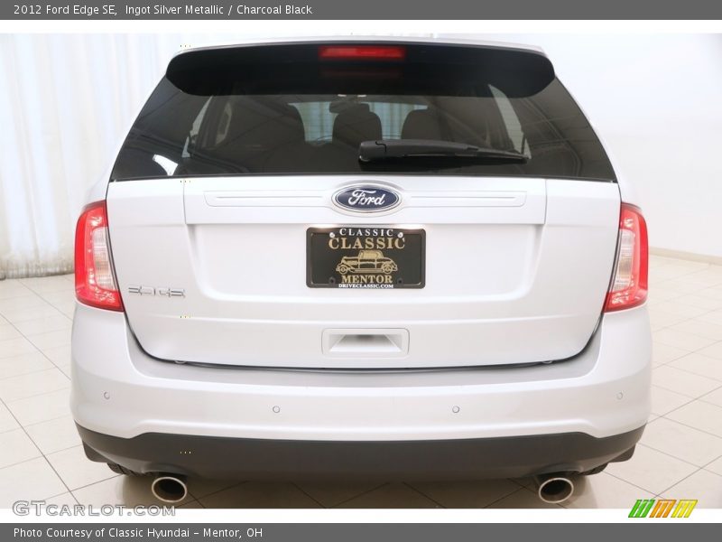 Ingot Silver Metallic / Charcoal Black 2012 Ford Edge SE