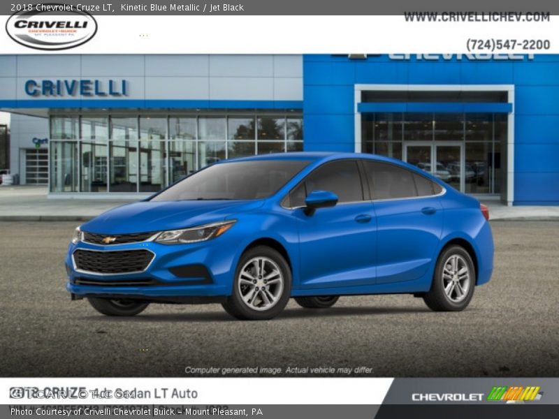 Kinetic Blue Metallic / Jet Black 2018 Chevrolet Cruze LT