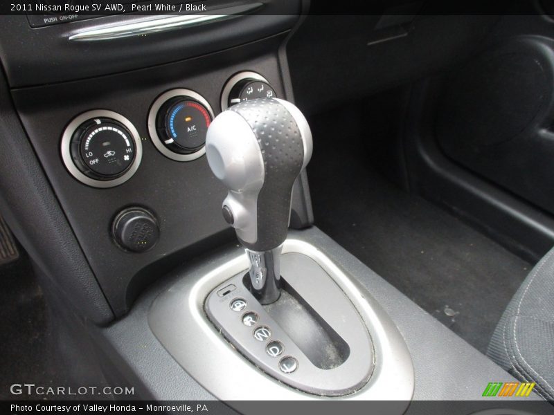 Pearl White / Black 2011 Nissan Rogue SV AWD