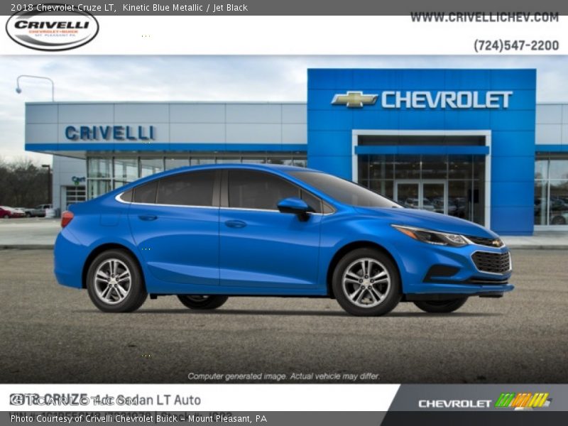 Kinetic Blue Metallic / Jet Black 2018 Chevrolet Cruze LT