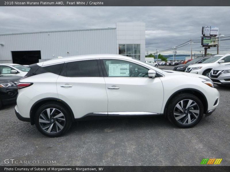 Pearl White / Graphite 2018 Nissan Murano Platinum AWD