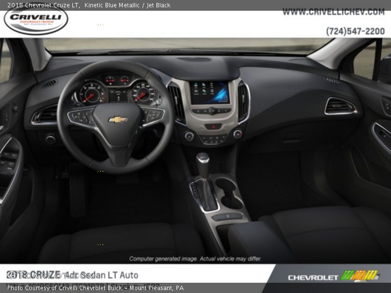 Kinetic Blue Metallic / Jet Black 2018 Chevrolet Cruze LT