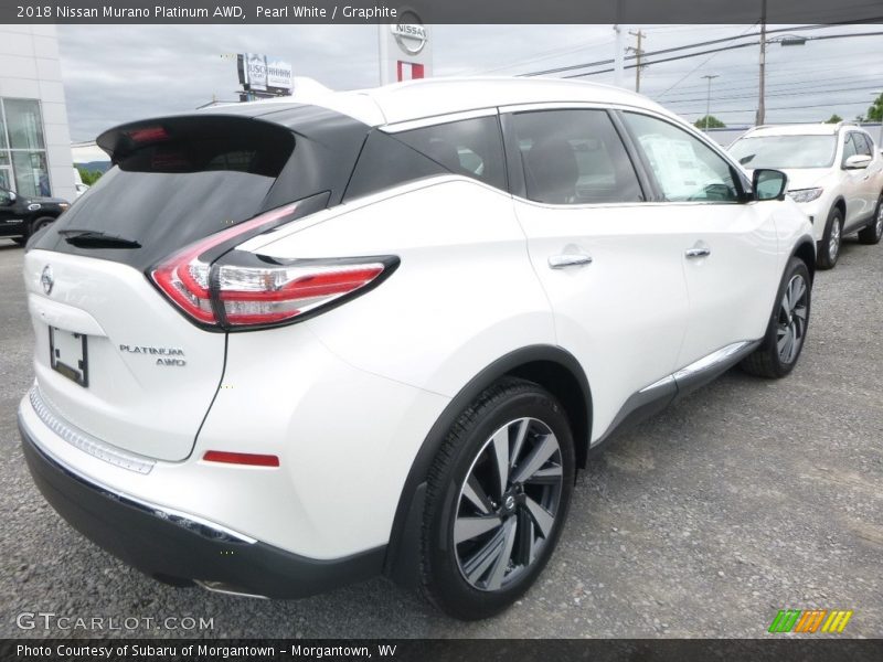 Pearl White / Graphite 2018 Nissan Murano Platinum AWD