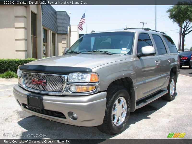 Pewter Metallic / Stone Gray 2003 GMC Yukon Denali AWD