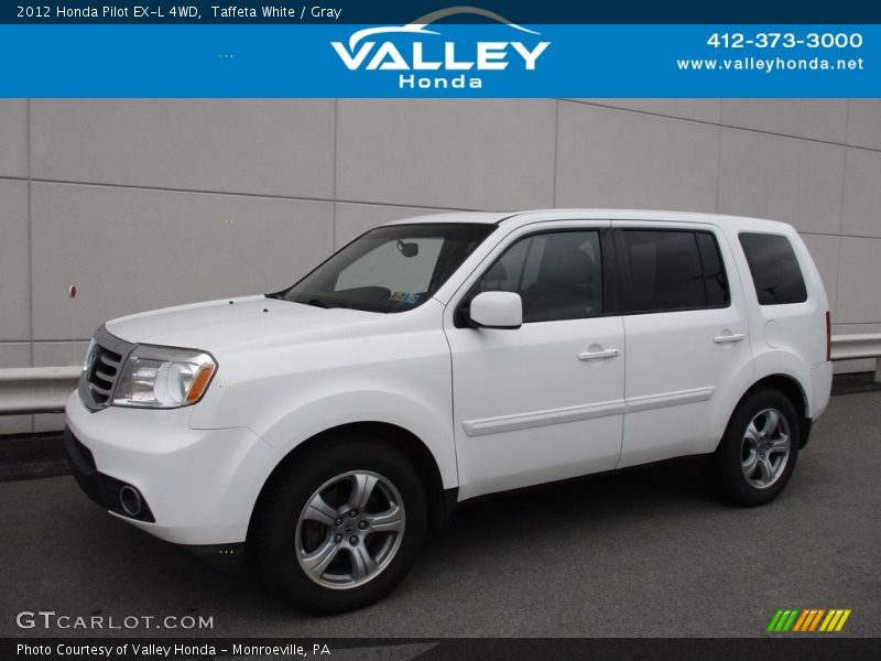 Taffeta White / Gray 2012 Honda Pilot EX-L 4WD