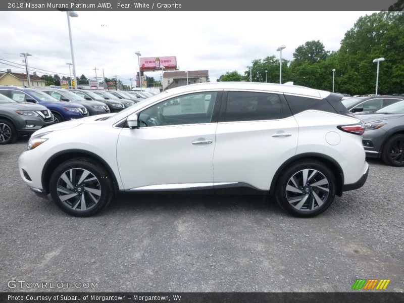 Pearl White / Graphite 2018 Nissan Murano Platinum AWD