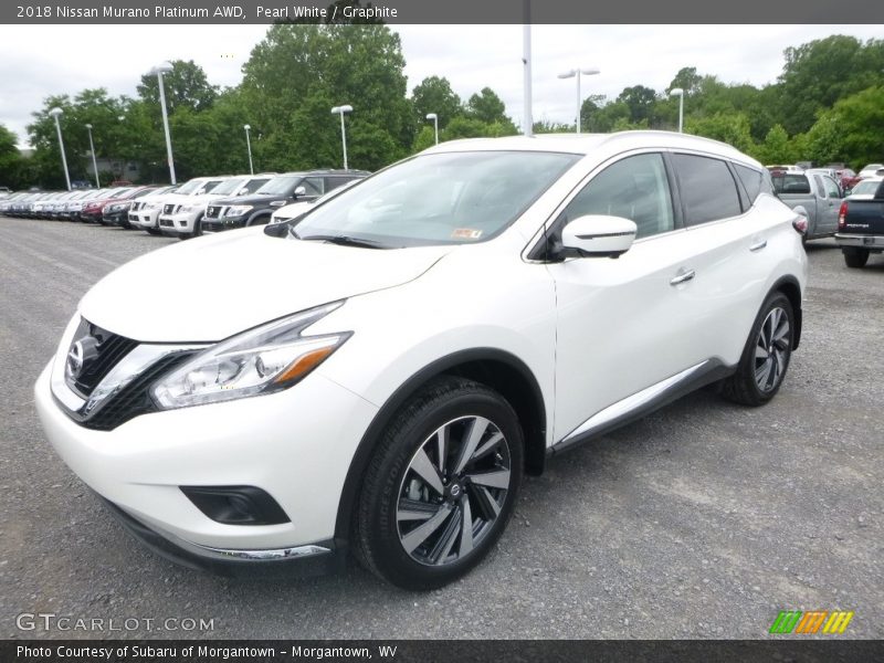 Pearl White / Graphite 2018 Nissan Murano Platinum AWD