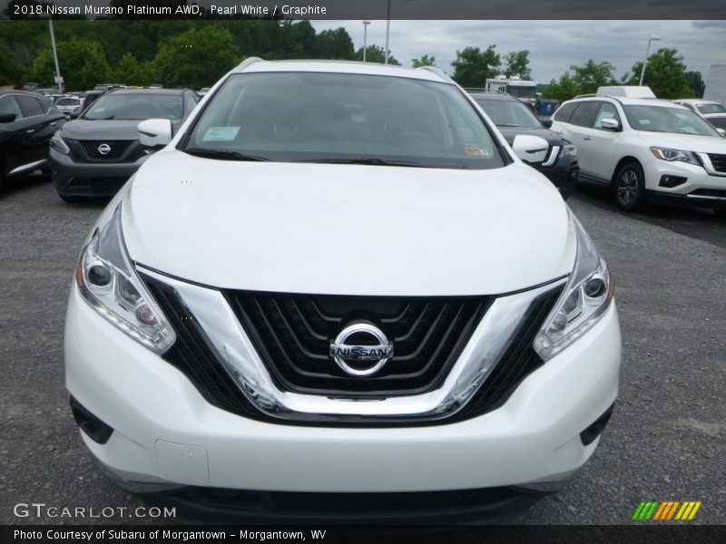 Pearl White / Graphite 2018 Nissan Murano Platinum AWD