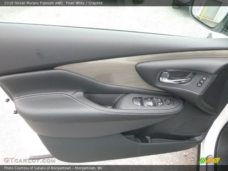 Pearl White / Graphite 2018 Nissan Murano Platinum AWD