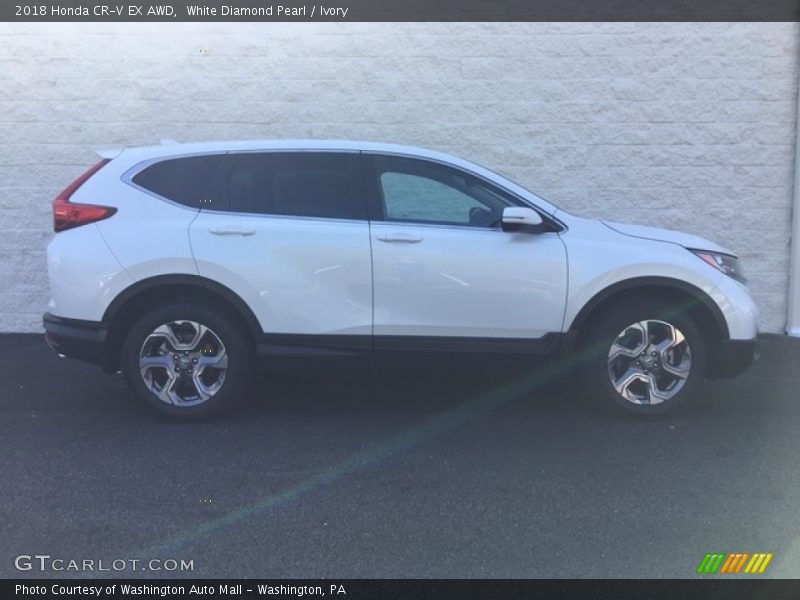 White Diamond Pearl / Ivory 2018 Honda CR-V EX AWD