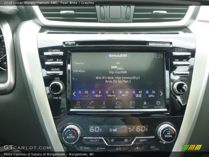 Pearl White / Graphite 2018 Nissan Murano Platinum AWD