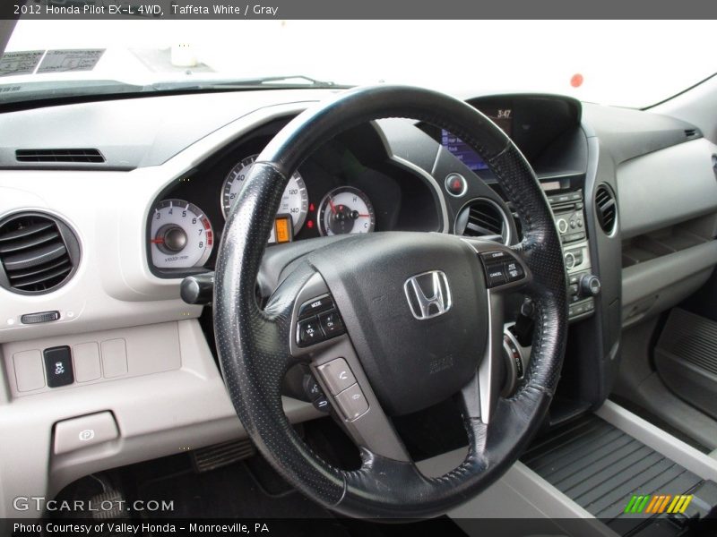 Taffeta White / Gray 2012 Honda Pilot EX-L 4WD