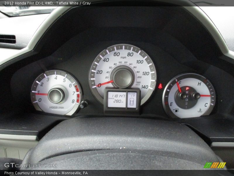 Taffeta White / Gray 2012 Honda Pilot EX-L 4WD
