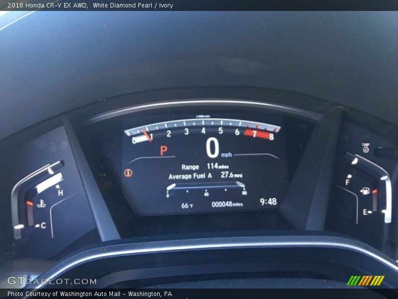 White Diamond Pearl / Ivory 2018 Honda CR-V EX AWD