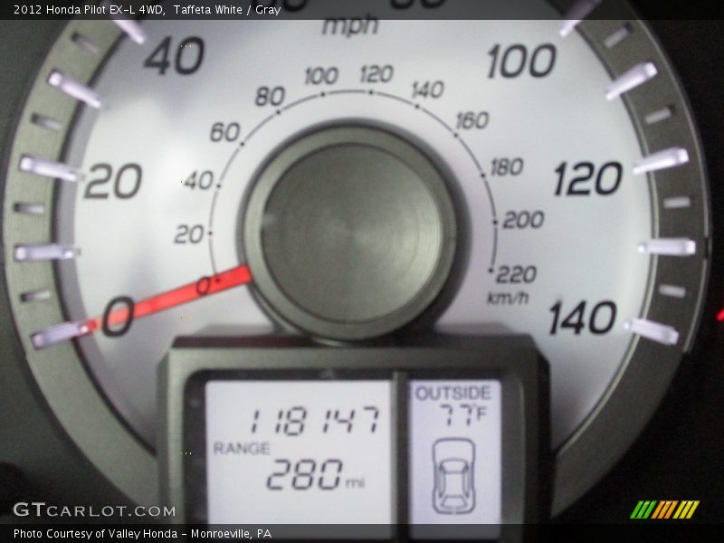 Taffeta White / Gray 2012 Honda Pilot EX-L 4WD