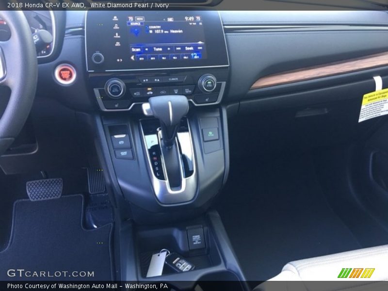 White Diamond Pearl / Ivory 2018 Honda CR-V EX AWD