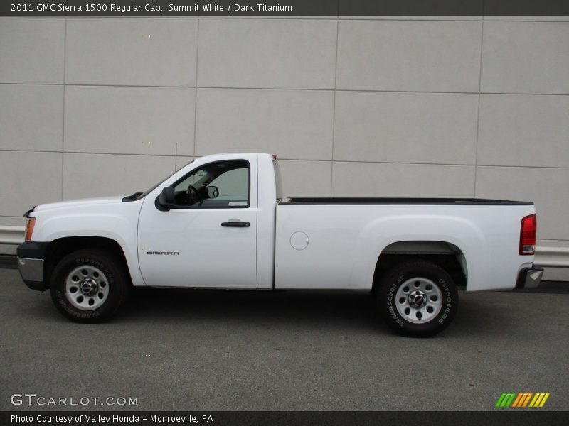 Summit White / Dark Titanium 2011 GMC Sierra 1500 Regular Cab