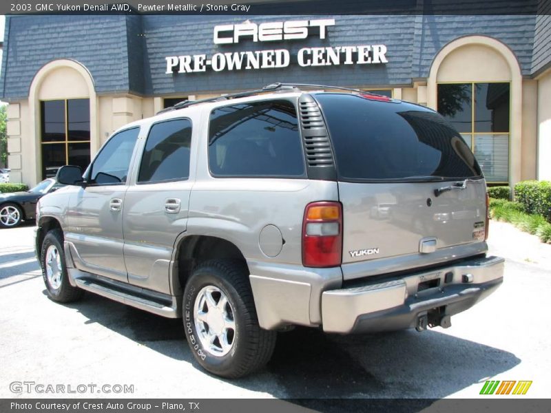 Pewter Metallic / Stone Gray 2003 GMC Yukon Denali AWD