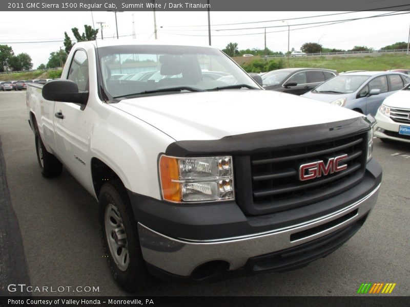 Summit White / Dark Titanium 2011 GMC Sierra 1500 Regular Cab