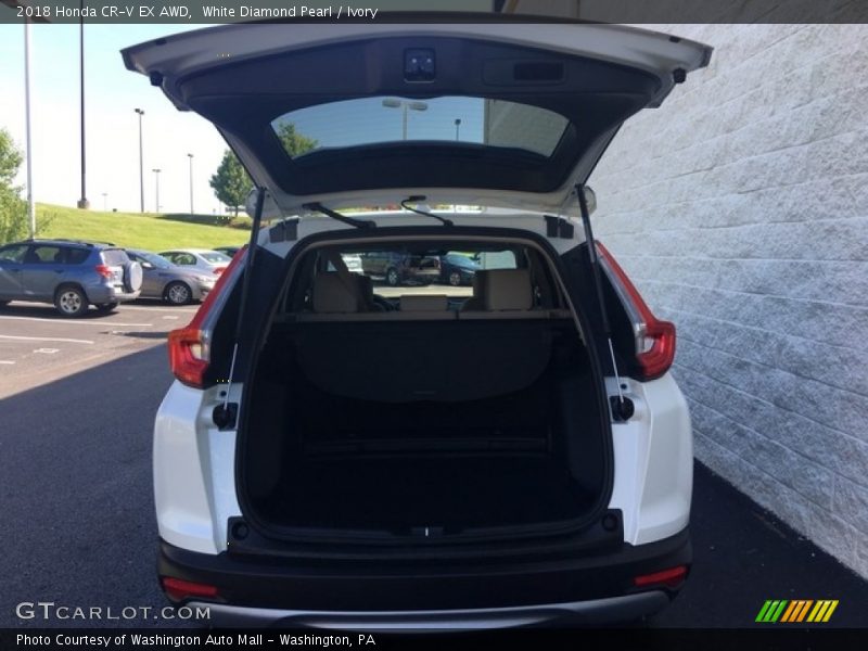 White Diamond Pearl / Ivory 2018 Honda CR-V EX AWD