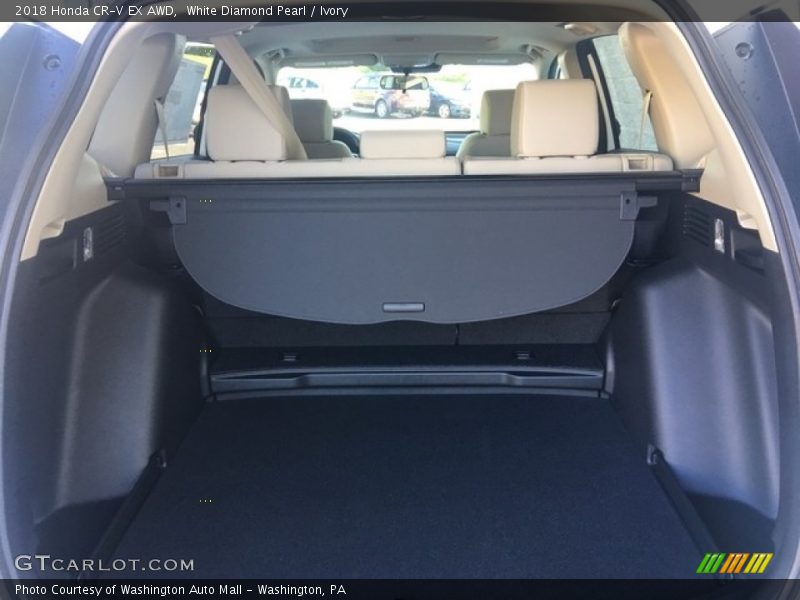 White Diamond Pearl / Ivory 2018 Honda CR-V EX AWD