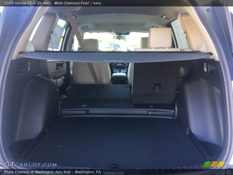 White Diamond Pearl / Ivory 2018 Honda CR-V EX AWD