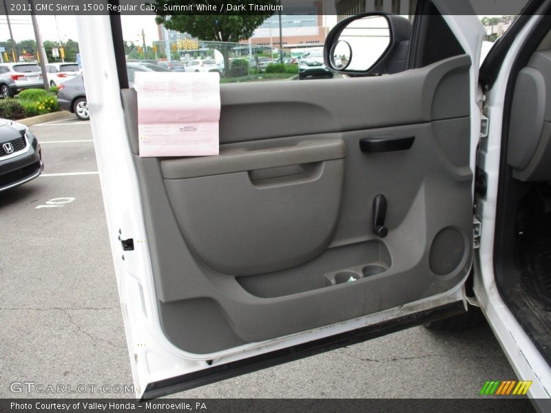 Summit White / Dark Titanium 2011 GMC Sierra 1500 Regular Cab