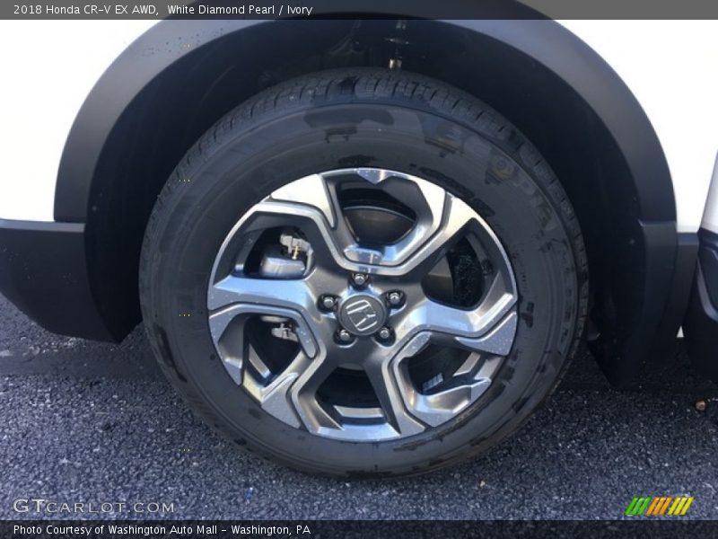 White Diamond Pearl / Ivory 2018 Honda CR-V EX AWD