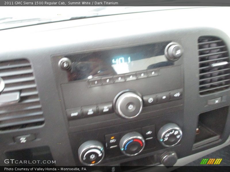 Summit White / Dark Titanium 2011 GMC Sierra 1500 Regular Cab