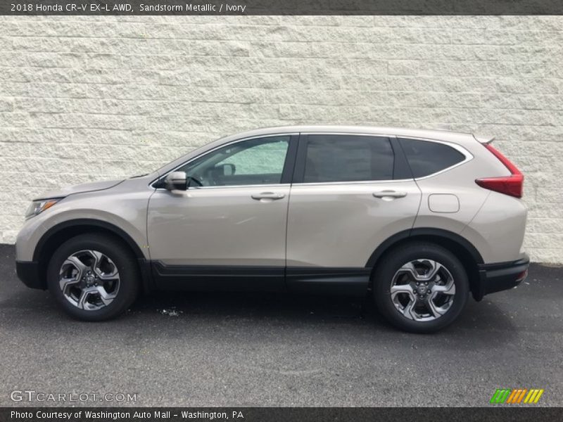 Sandstorm Metallic / Ivory 2018 Honda CR-V EX-L AWD