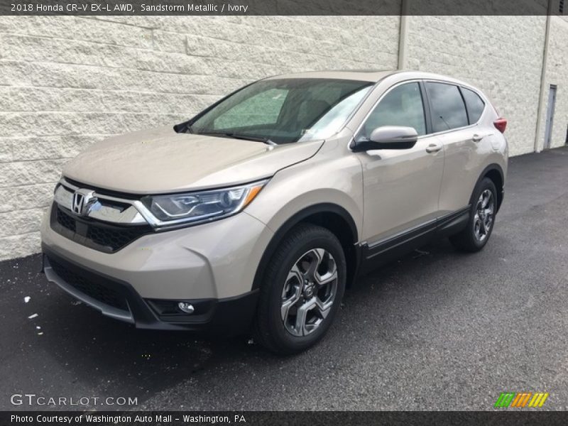 Sandstorm Metallic / Ivory 2018 Honda CR-V EX-L AWD
