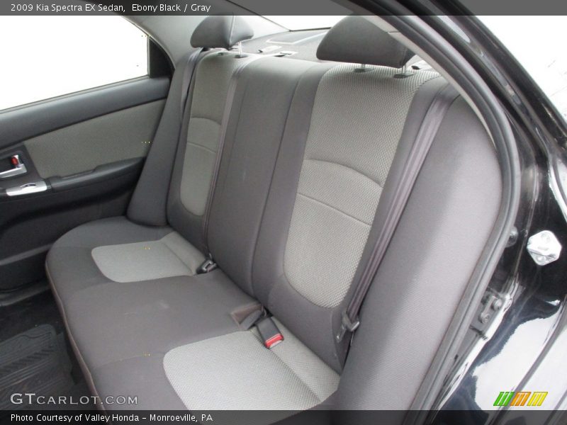 Ebony Black / Gray 2009 Kia Spectra EX Sedan