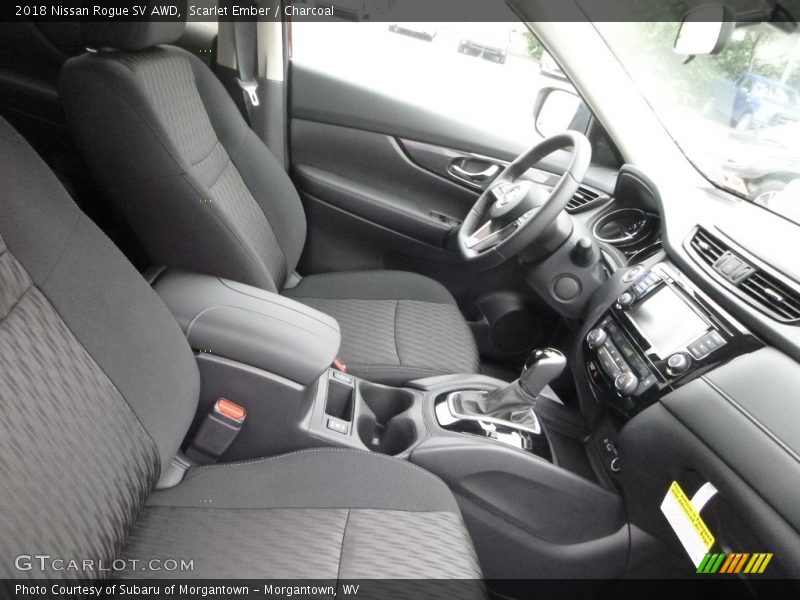 Scarlet Ember / Charcoal 2018 Nissan Rogue SV AWD