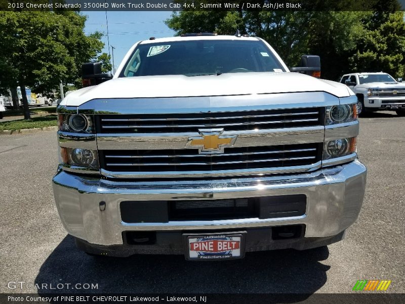 Summit White / Dark Ash/Jet Black 2018 Chevrolet Silverado 3500HD Work Truck Double Cab 4x4