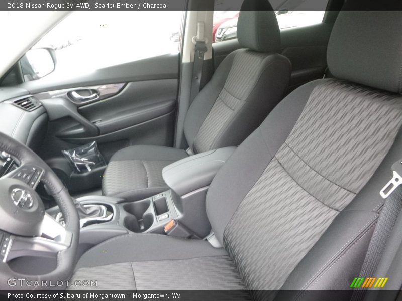 Scarlet Ember / Charcoal 2018 Nissan Rogue SV AWD