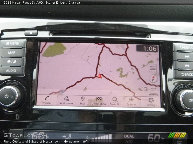 Scarlet Ember / Charcoal 2018 Nissan Rogue SV AWD