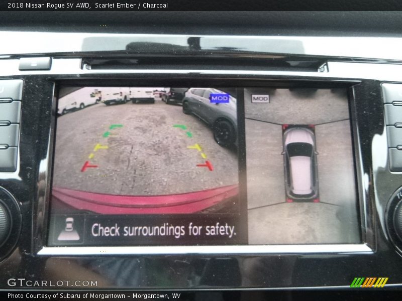 Scarlet Ember / Charcoal 2018 Nissan Rogue SV AWD