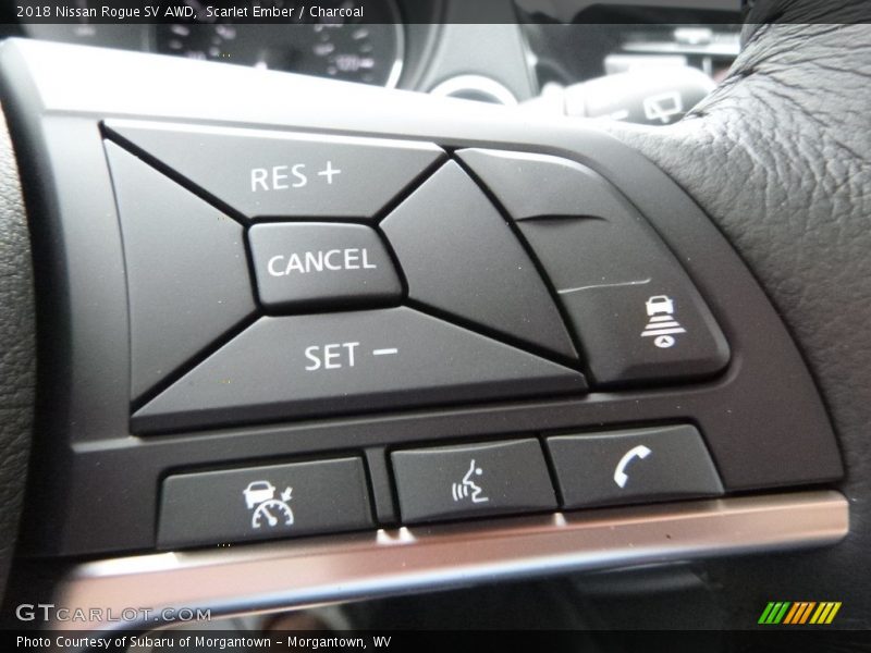 Scarlet Ember / Charcoal 2018 Nissan Rogue SV AWD