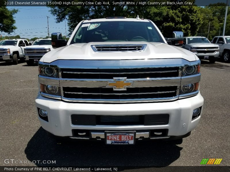 Summit White / High Country Jet Black/Ash Gray 2018 Chevrolet Silverado 3500HD High Country Crew Cab 4x4