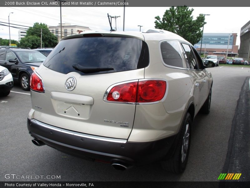Gold Mist Metallic / Cashmere/Cocoa 2008 Buick Enclave CXL AWD