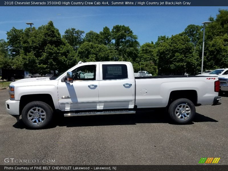 Summit White / High Country Jet Black/Ash Gray 2018 Chevrolet Silverado 3500HD High Country Crew Cab 4x4