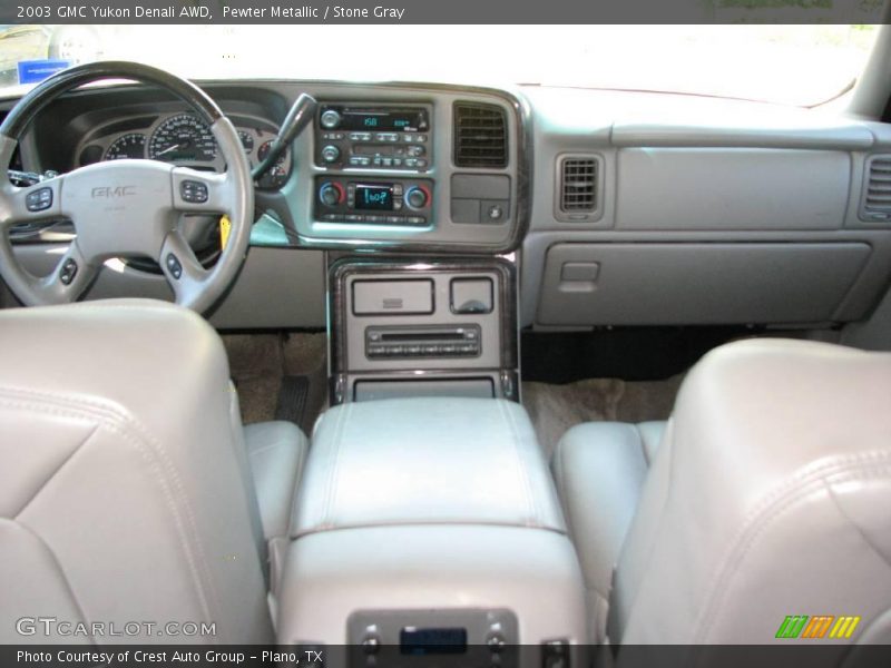 Pewter Metallic / Stone Gray 2003 GMC Yukon Denali AWD