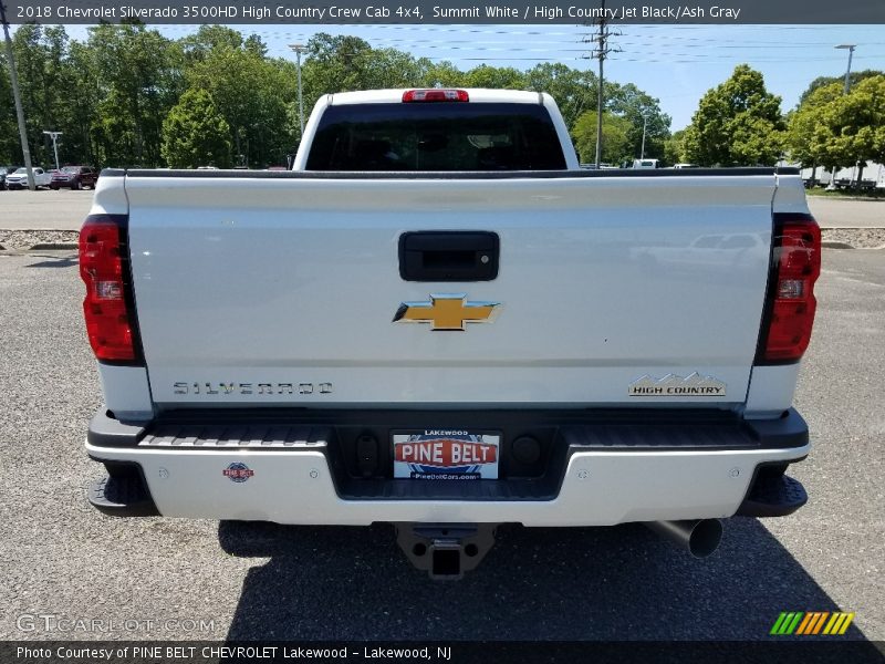 Summit White / High Country Jet Black/Ash Gray 2018 Chevrolet Silverado 3500HD High Country Crew Cab 4x4