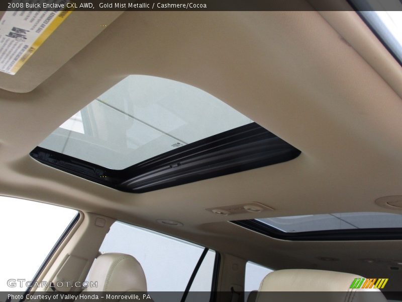 Gold Mist Metallic / Cashmere/Cocoa 2008 Buick Enclave CXL AWD