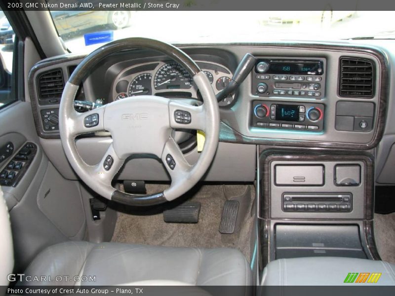 Pewter Metallic / Stone Gray 2003 GMC Yukon Denali AWD